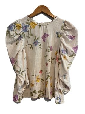 Laura Ashley NWT Floral Cottagecore Puff Sleeve Top Size S